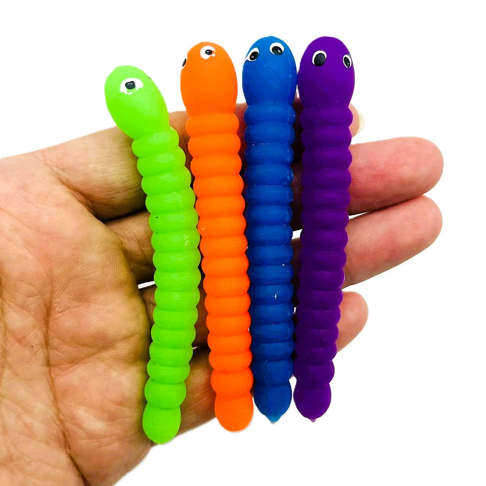 stretchy worm toy