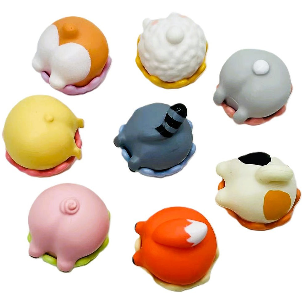 8 animal bath toys