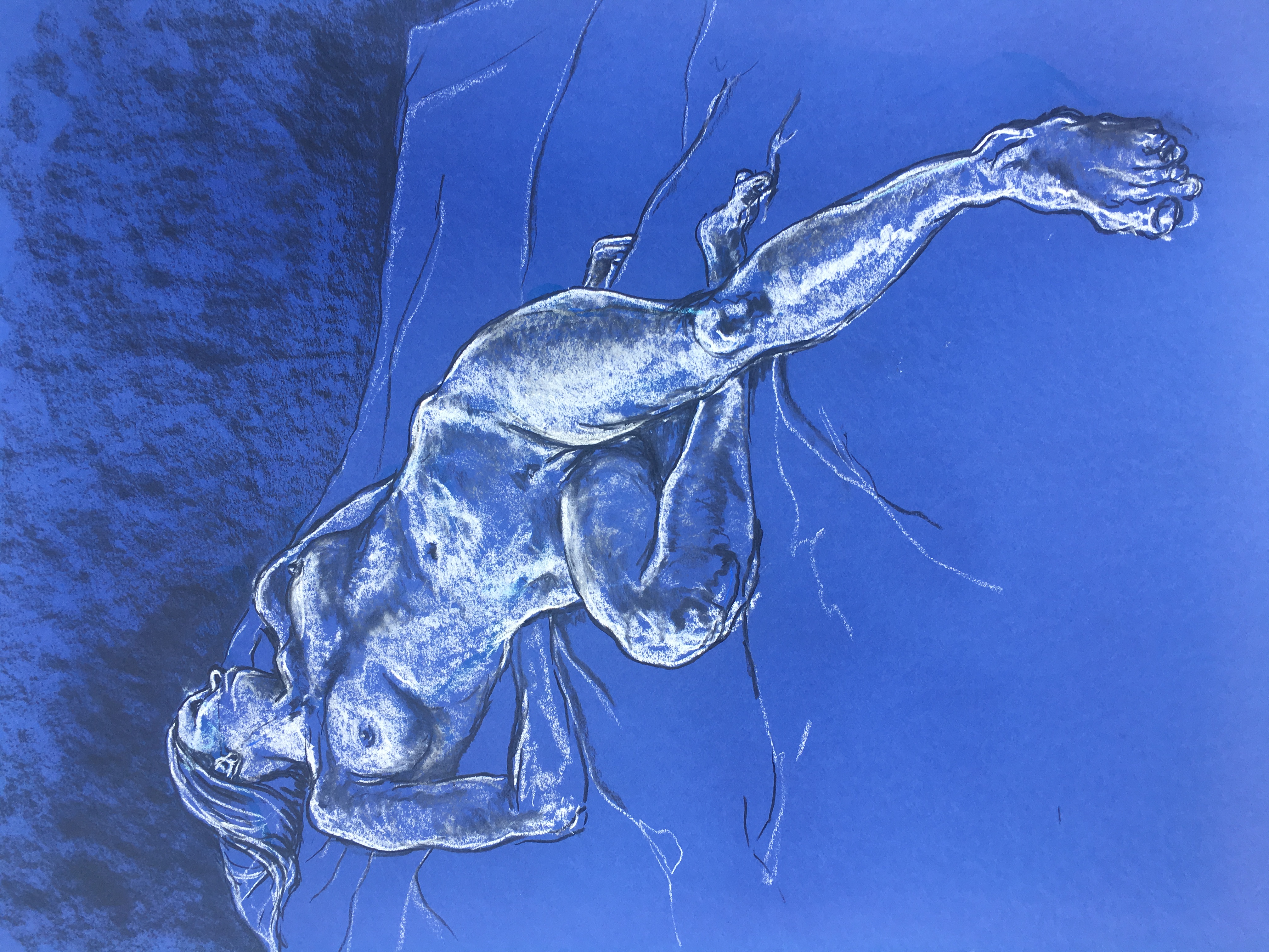Reclining Blue