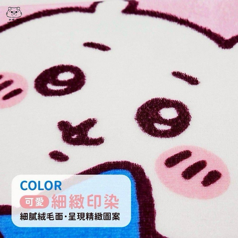 縮圖：🇹🇼chiikawa - 法蘭絨地墊（粉色小花款）