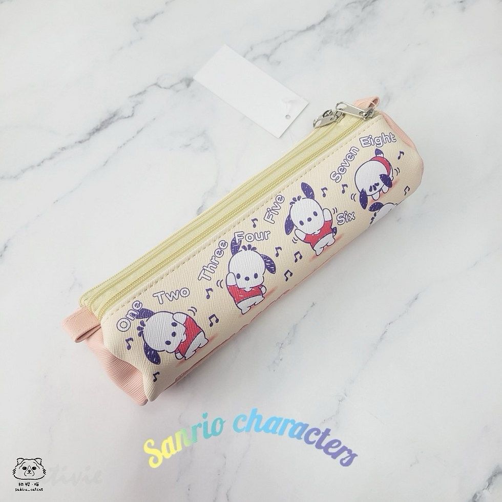 縮圖：🇹🇼 sanrio - 圓筒三拉筆袋
