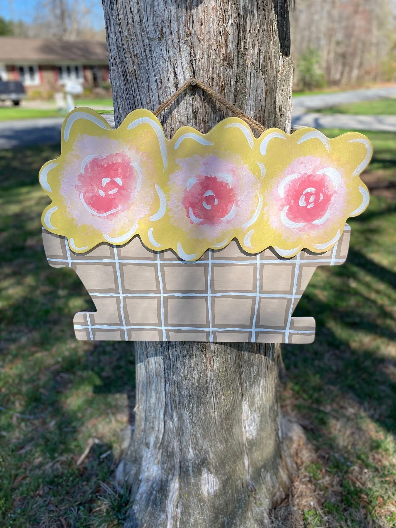 Aubri’s Flower Basket Door Hanger 