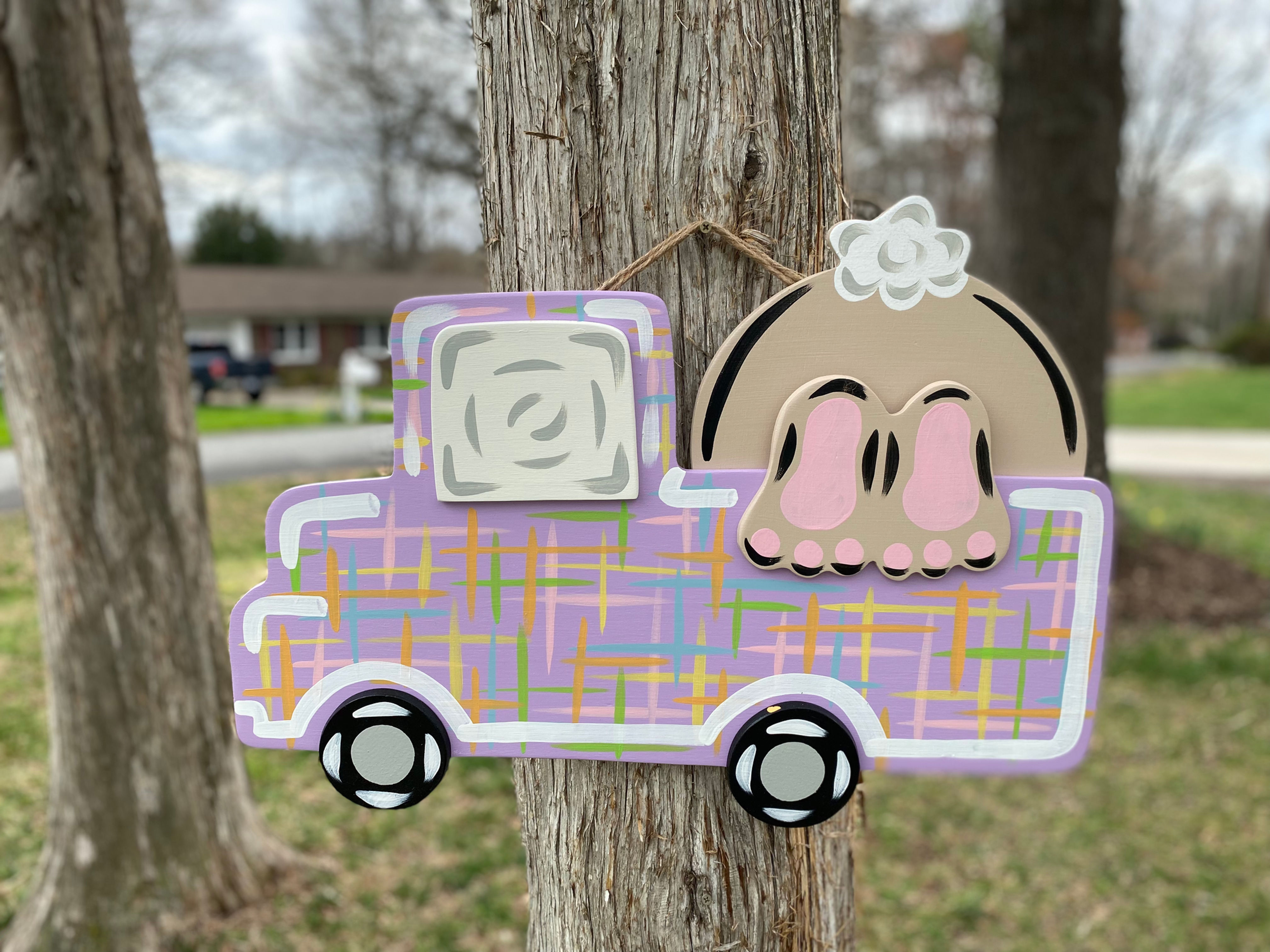 3D Bunny Butt Truck Door Hanger