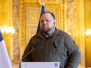 Réception officielle du président du parlement ukrainien (la RADA) au Sénat
