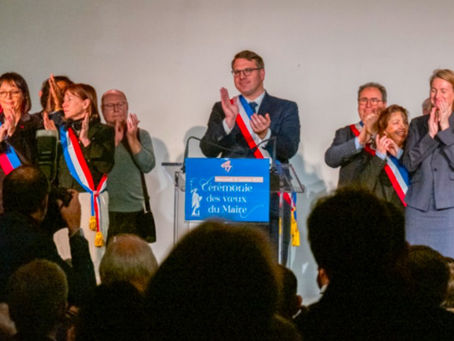 Cérémonie des vœux de Geoffroy Boulard et de l'équipe municipale à la Mairie du 17e