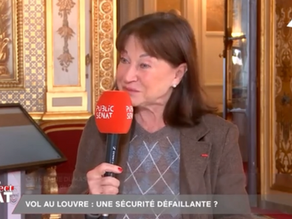 Invitée de la rubrique "En Direct du Sénat" sur Public Sénat