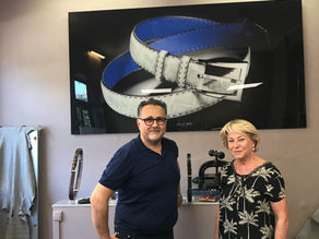 Visite de l'atelier Duret, sellier sur mesure