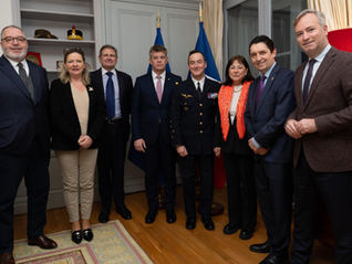 Entretien restreint avec le chef d'état-major des armées Fabien Mandon