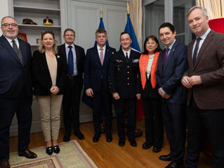 Entretien restreint avec le chef d'état-major des armées Fabien Mandon