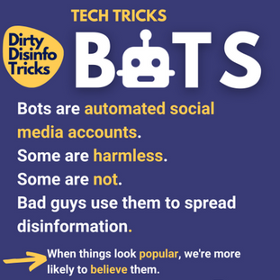 Social Media misinformaton via bots and fake accounts