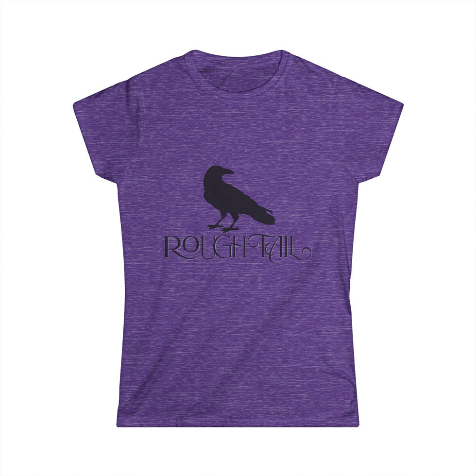 Thumbnail: RoughTail Raven Tee — Women's Gothic Crow Graphic Shirt