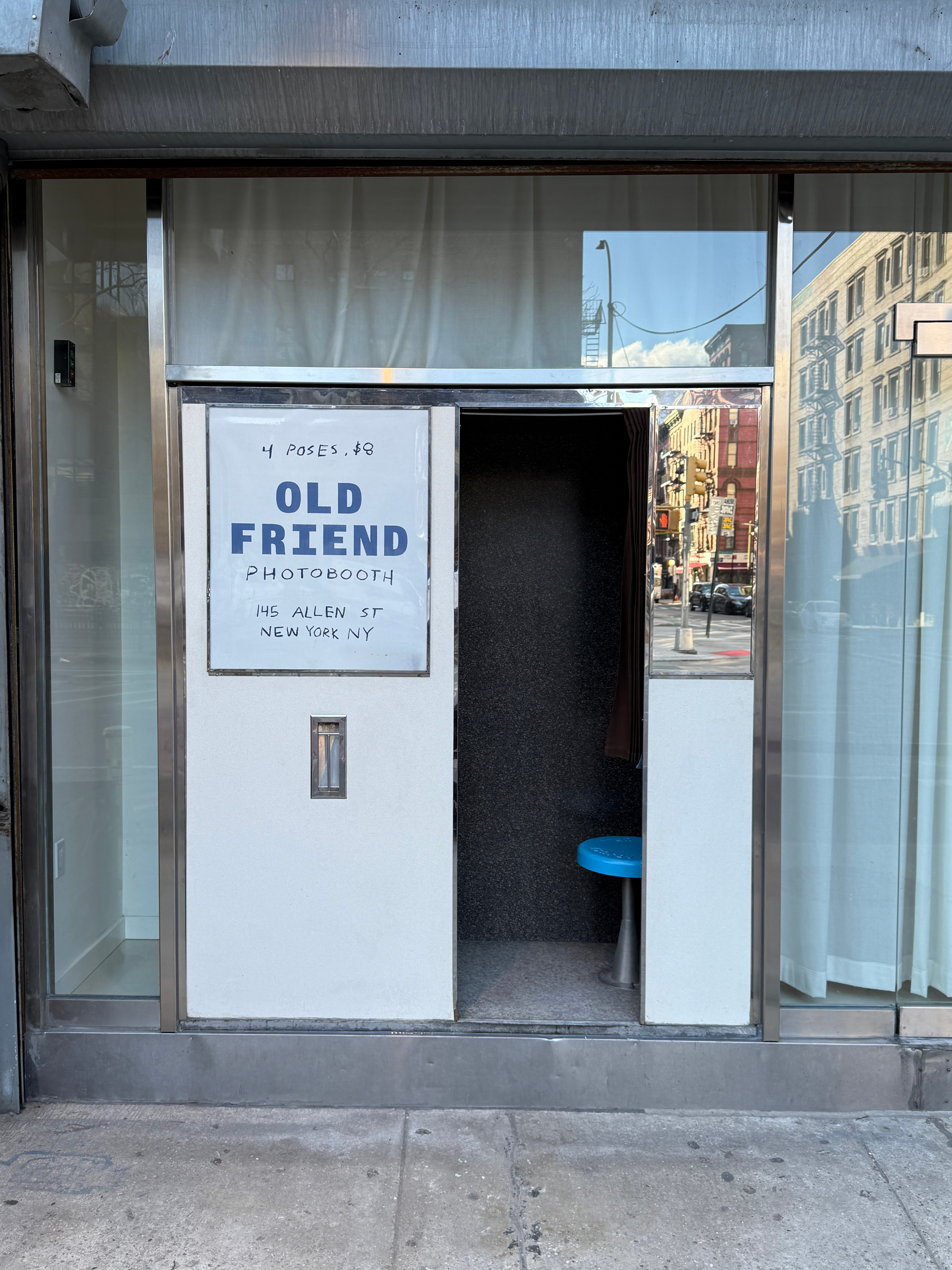 Our vintage analog photobooth on 145 Allen Street in New York, NY
