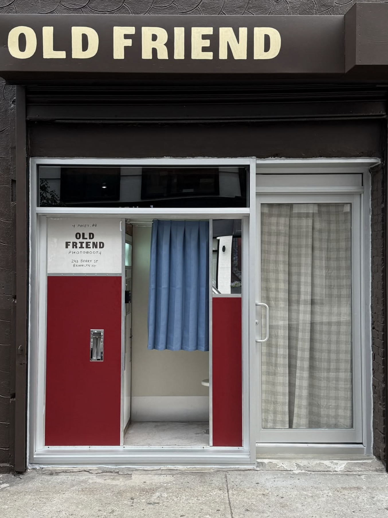 Our vintage analog photobooth on 243 Berry Street in Brooklyn, NY