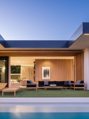 Designed by renowned architect Paul McClean and developed by Bird Street Builders, this private sanctuary is nestled at the end of coveted Tanager Way, overlooking a breathtaking, panoramic vista of shimmering city lights. Located within the prestigious Bird Streets neighborhood, the property is an exquisite modern masterpiece that embodies timeless elegance and sophistication.

The impressive open floor plan spans over 10,500 square feet, boasting 4 bedrooms and 6 luxuriously-appointed bathrooms. Meticulously crafted with unparalleled attention to detail, this home presents an array of extraordinary amenities, elevating it to a league of its own in the vibrant heart of Los Angeles.

Upon entry, the seamless integration of indoor and outdoor spaces is a testament to the property's flawless design. Showcasing the latest collection from Fleetwood, the low-profile door system creates a harmonious connection, effortlessly inviting the natural beauty of the surroundings indoors.

Immaculately finished with the finest organic materials, such as travertine slab floors and a front facade that exudes timeless elegance, this residence showcases exquisite backlit onyx fireplaces and stunning white oak paneling throughout. The living area is adorned with an oversized 25-foot by 12-foot skylight, bathing the room in an abundance of natural light, with all speakers and AC ducts discreetly integrated for enhanced aesthetic appeal. Moreover, all interior walls are adorned with Venetian Plaster, infusing a sense of warmth throughout the space.

Please email for all serious project inquiries:  Jasmine@pedinila.com