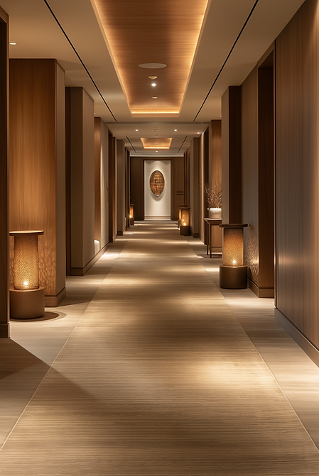 classic hallway design, elegant development