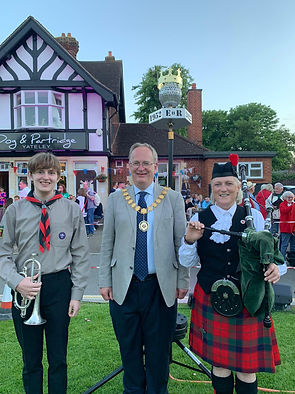Mayor Queens Jubilee bagpipe