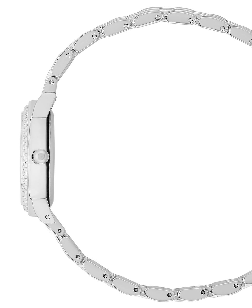 Thumbnail: Laura Ashley Women's 26mm Diamond Case Link Bracelet Watch
