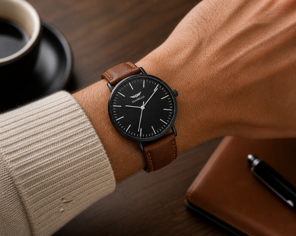 Thumbnail: Gianello Tri-Luxe 3 Interchangeable Strap Watch Set