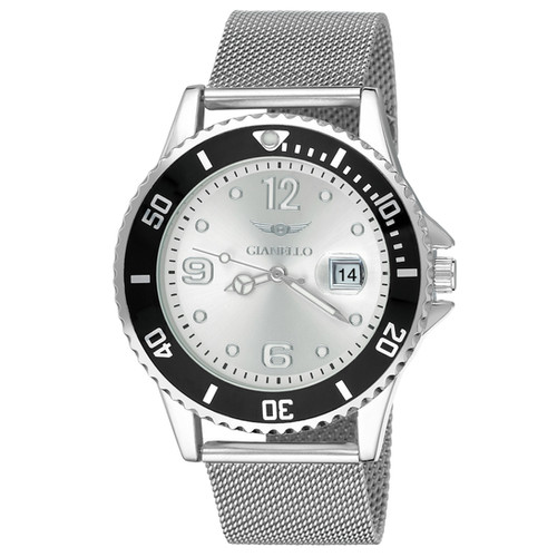 Gianello Men's Bond 43 Dial Multi Function Mesh Diver Watch Gianello