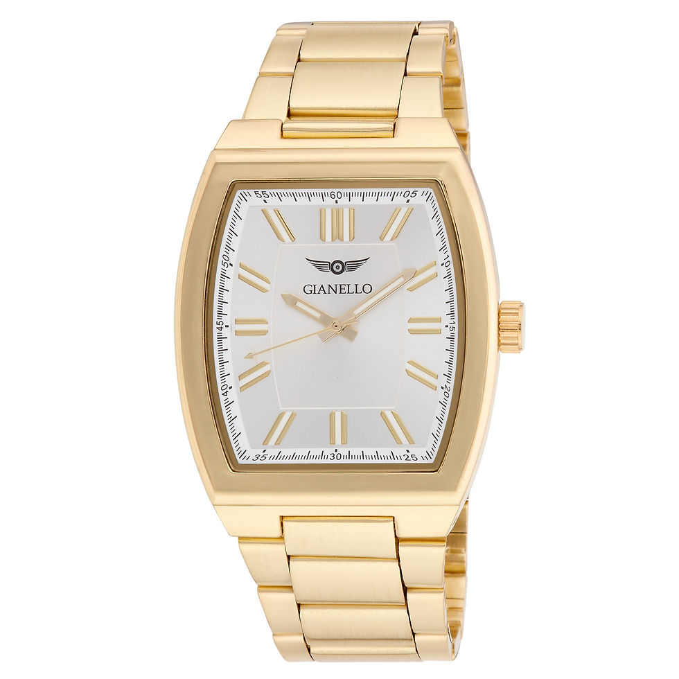 Thumbnail: Gianello Orion 44 Rectangle Silver  Link Watch