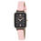 Thumbnail: Laura Ashley Women's 22mm Tank Colored Dial Strap Watch