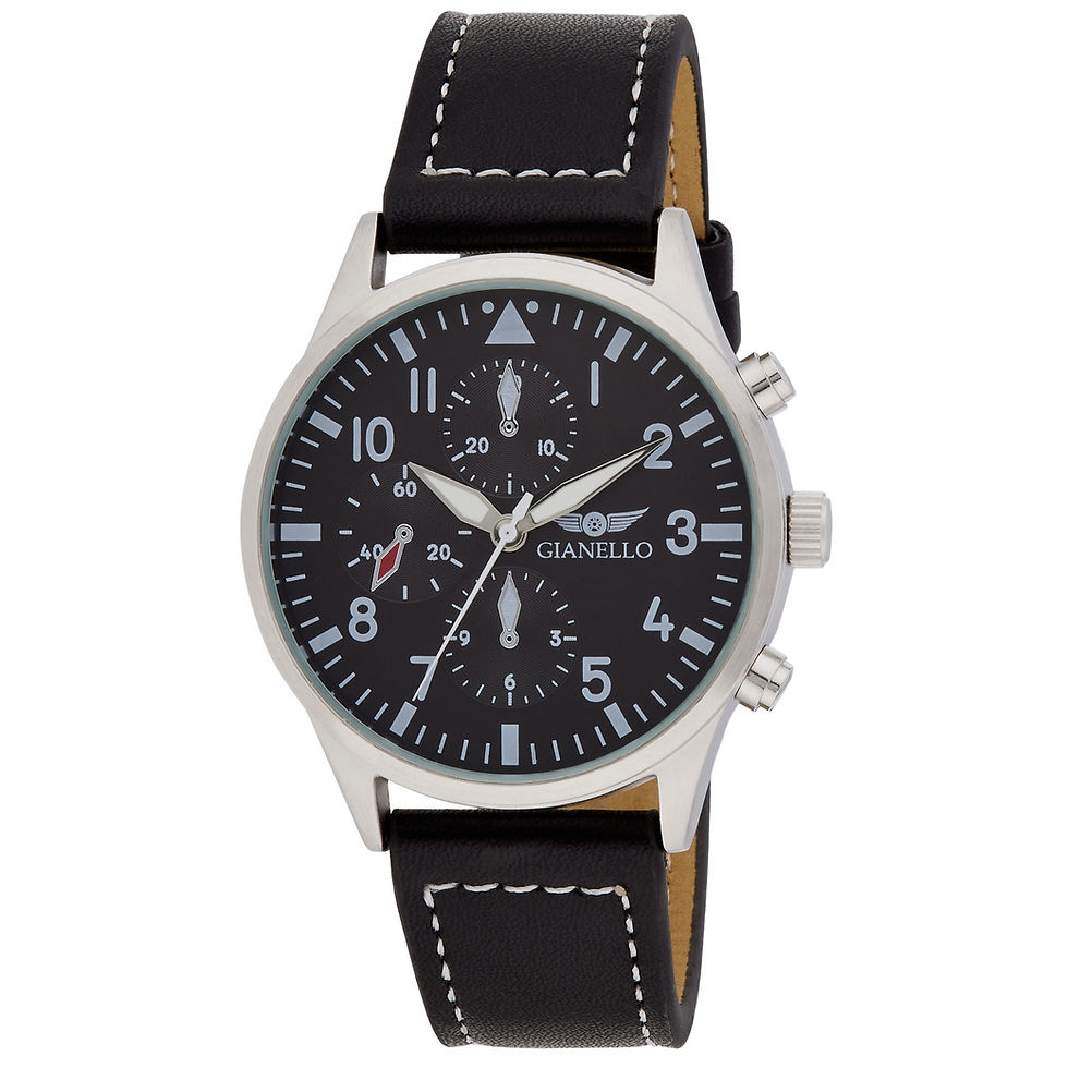 Thumbnail: Gianello Men's Prato 43 VL Strap Watch