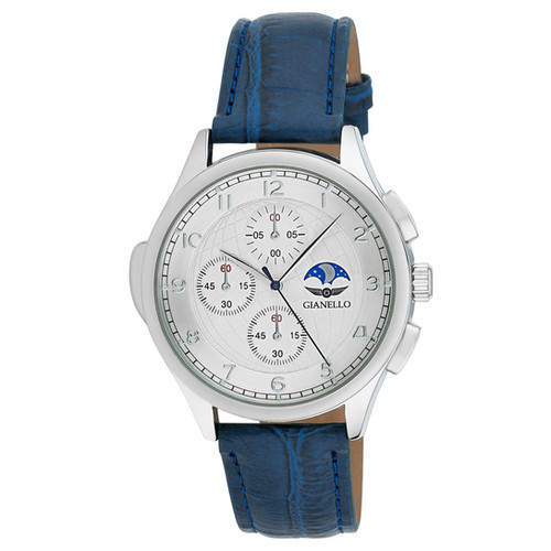 Gianello Men's Speedster Moon Leather Strap Watch Gianello Watches