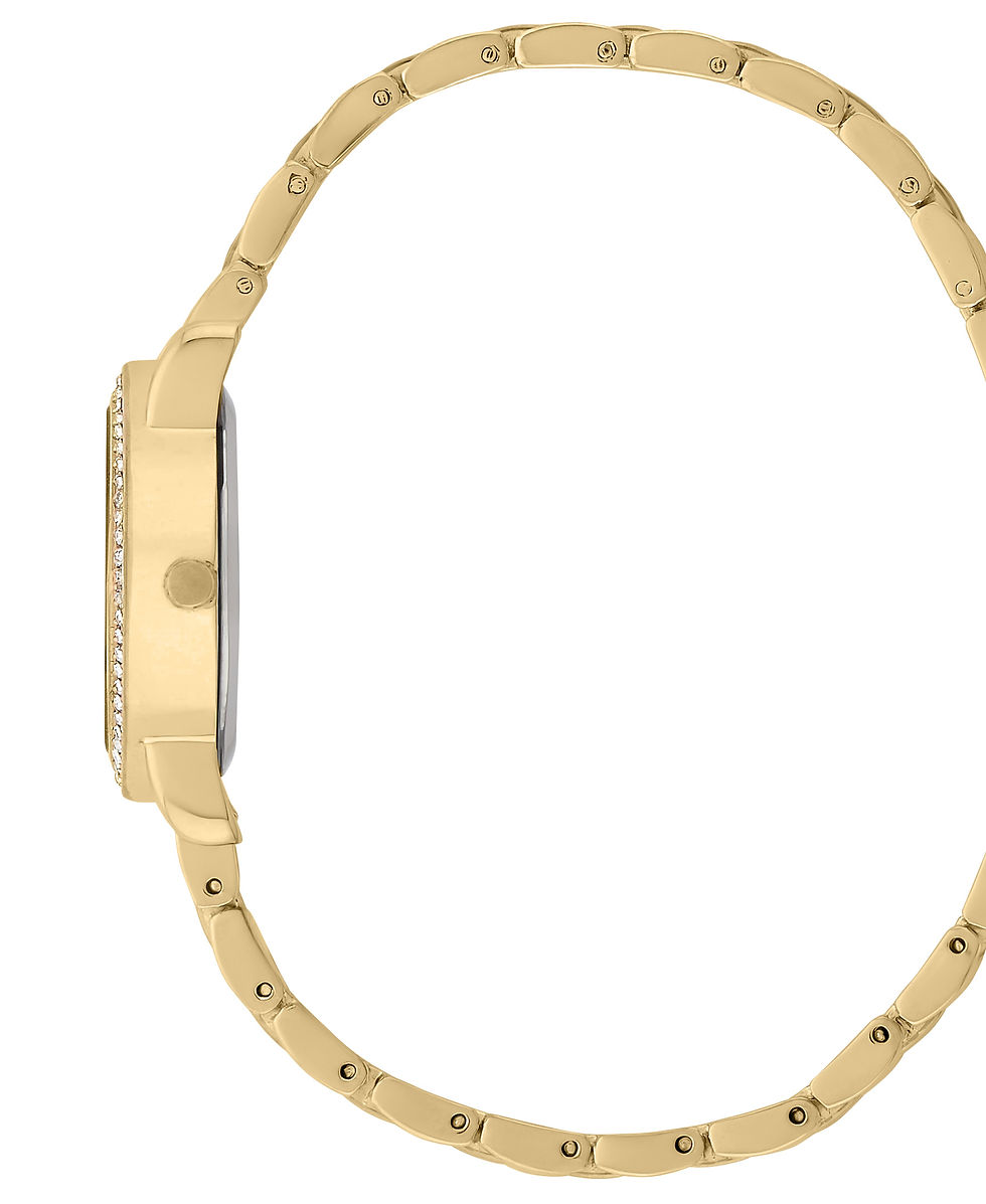 Thumbnail: BCBGMAXAZRIA Women's Diamond Contour 27 Link Bracelet Watch