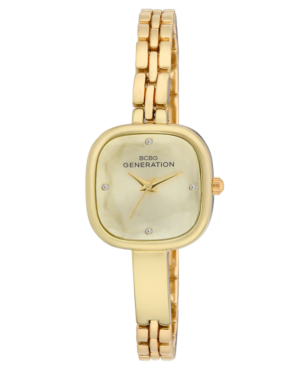 Thumbnail: BCBG Generation Women's Monroe 26mm Square Case Half Bangle Watch (G005)