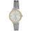Thumbnail: Laura Ashley Women's 32mm Crystal Bezel Sunray Dial Split Mesh Band Watch