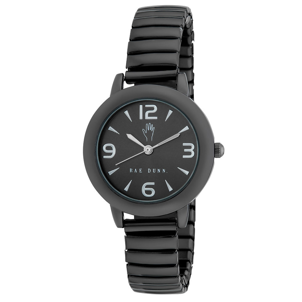 Thumbnail: Rae Dunn HEATHER 30mm Round Face Expandable Bracelet Watch