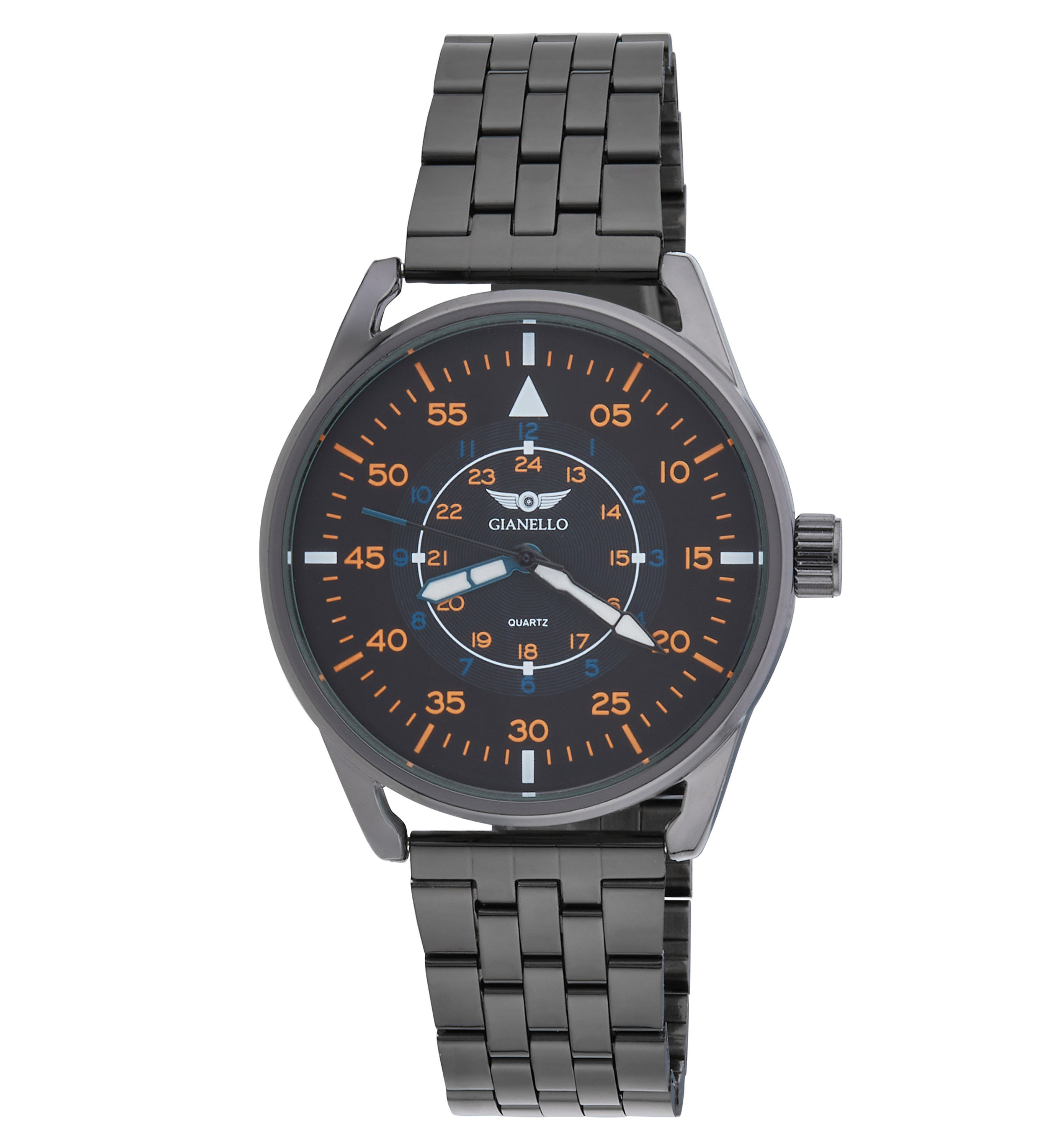 Gianello Bravur 40 Men's Dual Dial Link Watch