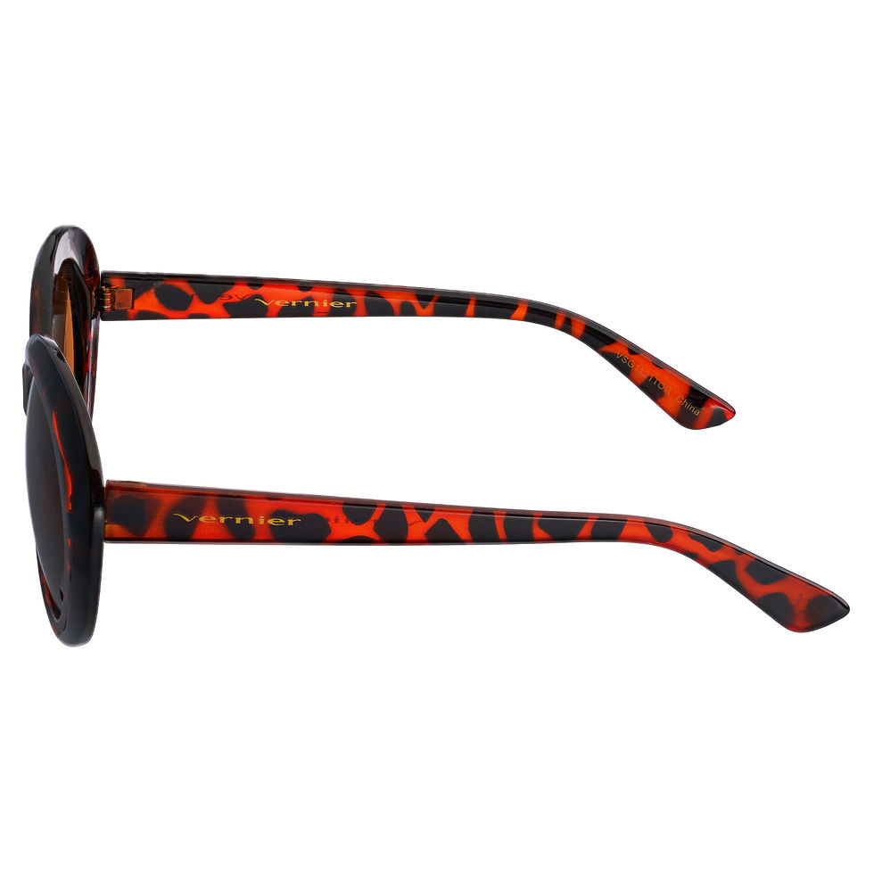 Thumbnail: Vernier Women's Tortoise JACKIE Round Sunglasses