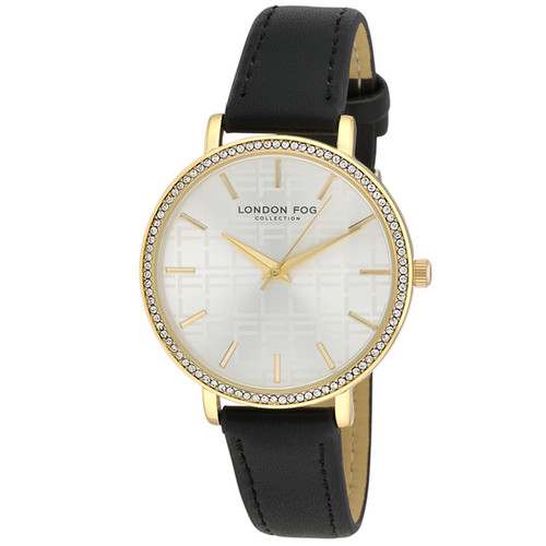 London Fog Women's Round Face 33mm Piccadilly Strap Watch | Hepburnwatches