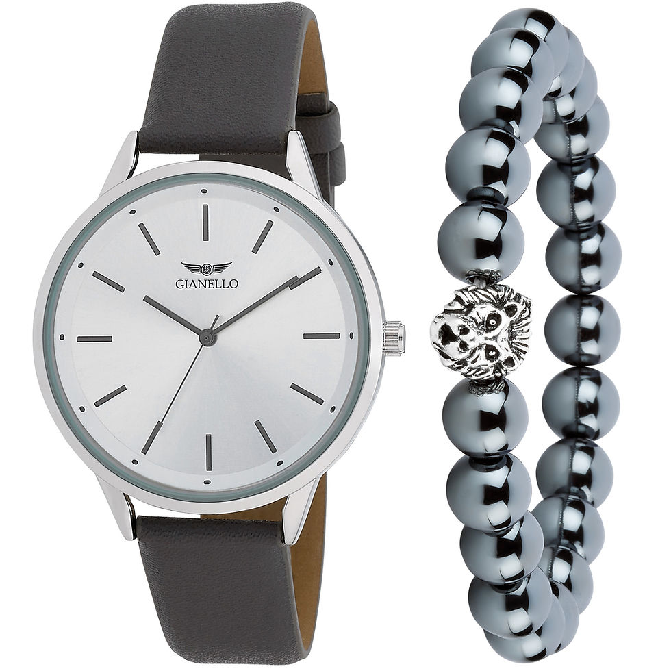 Thumbnail: Gianello Men's Watch and Jewelry Sets Watch + Bracelet Combo