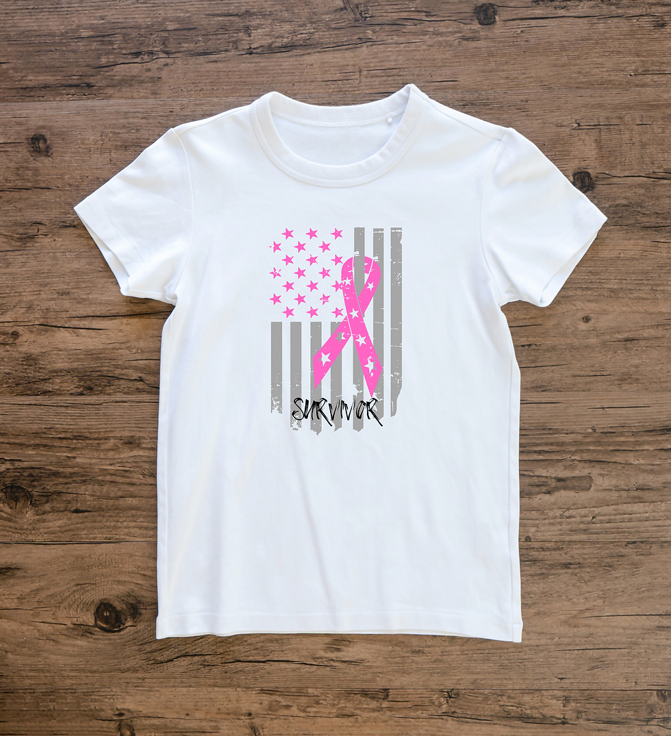 Breast Cancer Survivor Flag Shirt