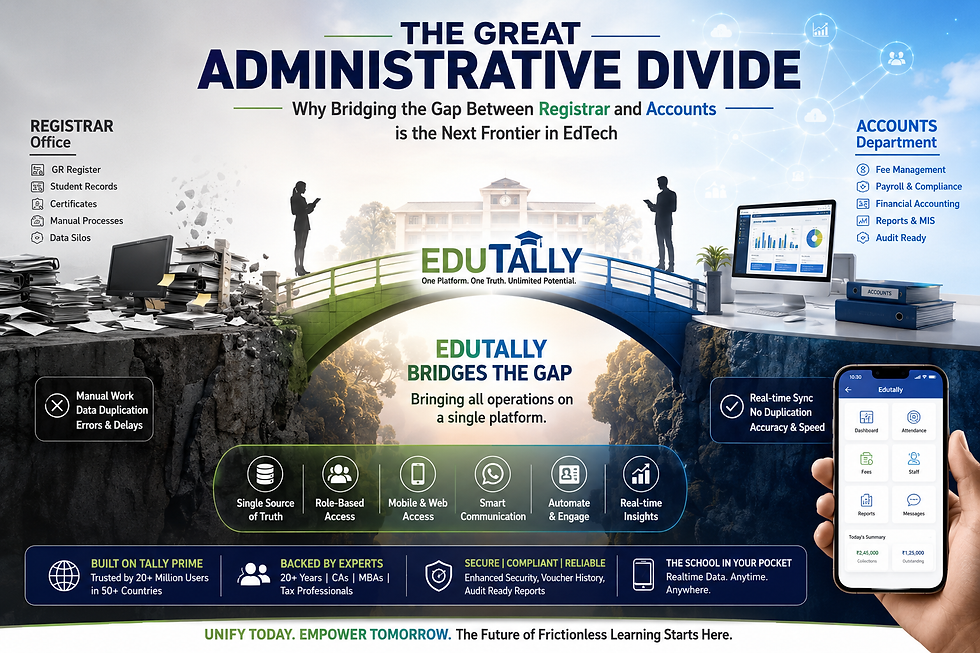 The Great Administrative Divide: Why Bridging the Gap Between Registrar and Accounts is the Next Frontier in School / College Administration