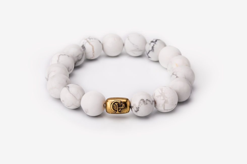 Howlite Polish & Matte - 12mm