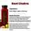 Thumbnail: Label for "Root Chakra" juice featuring ingredients like beet, ginger, apple, and ginseng, highlighting health benefits