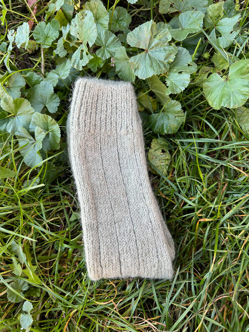 Miniature : Chaussettes en laine vert 