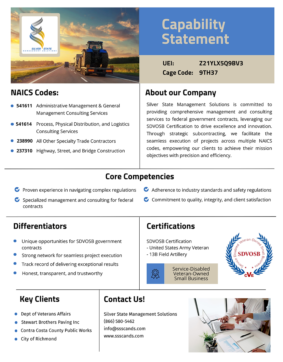 Silver State Management Solutions - Capability Statement