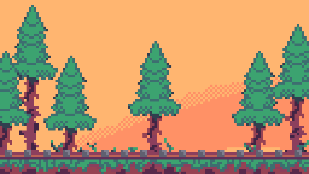 animation from the title screen of Slime Train