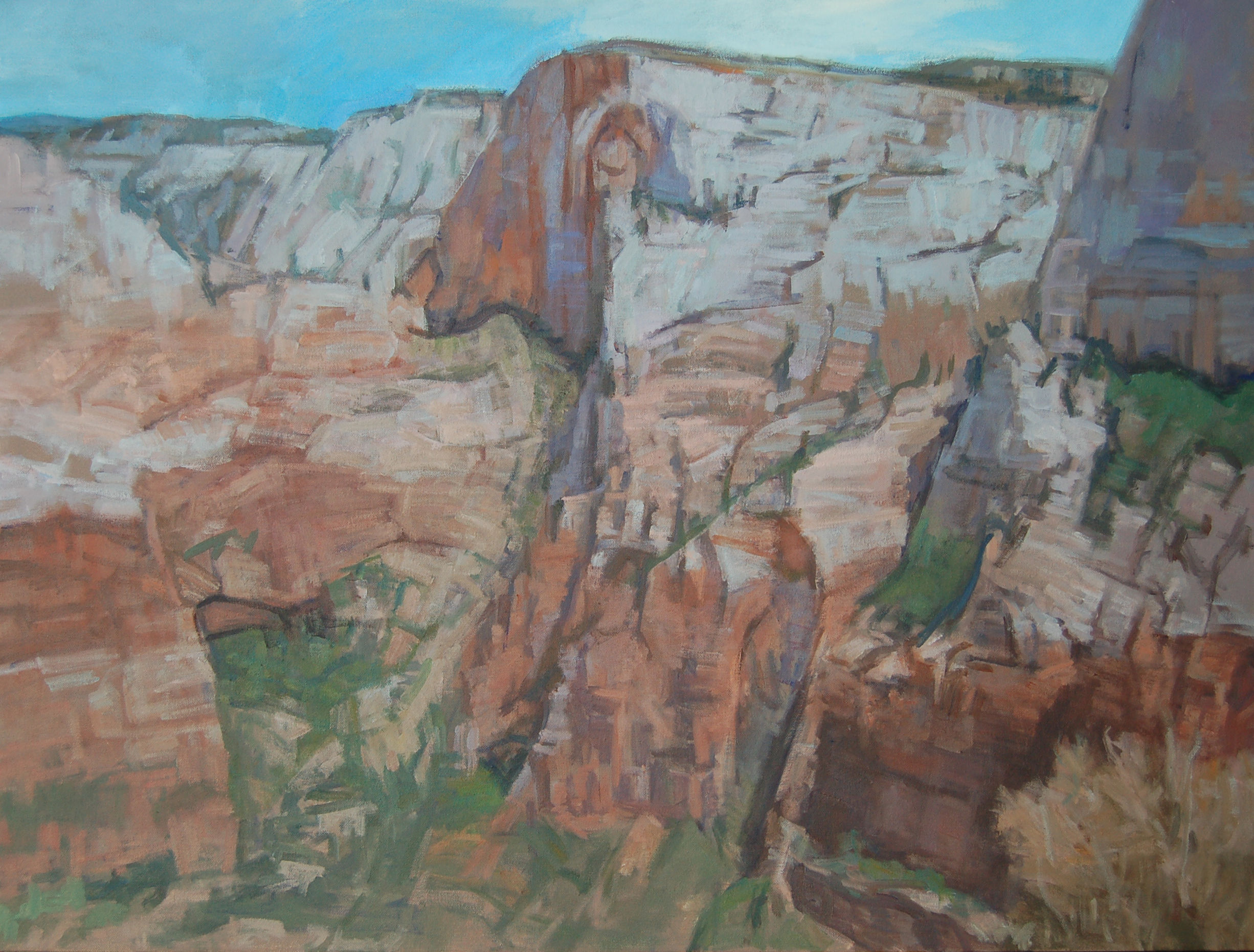 Zion Canyon Looking Northeast from Angels Landing