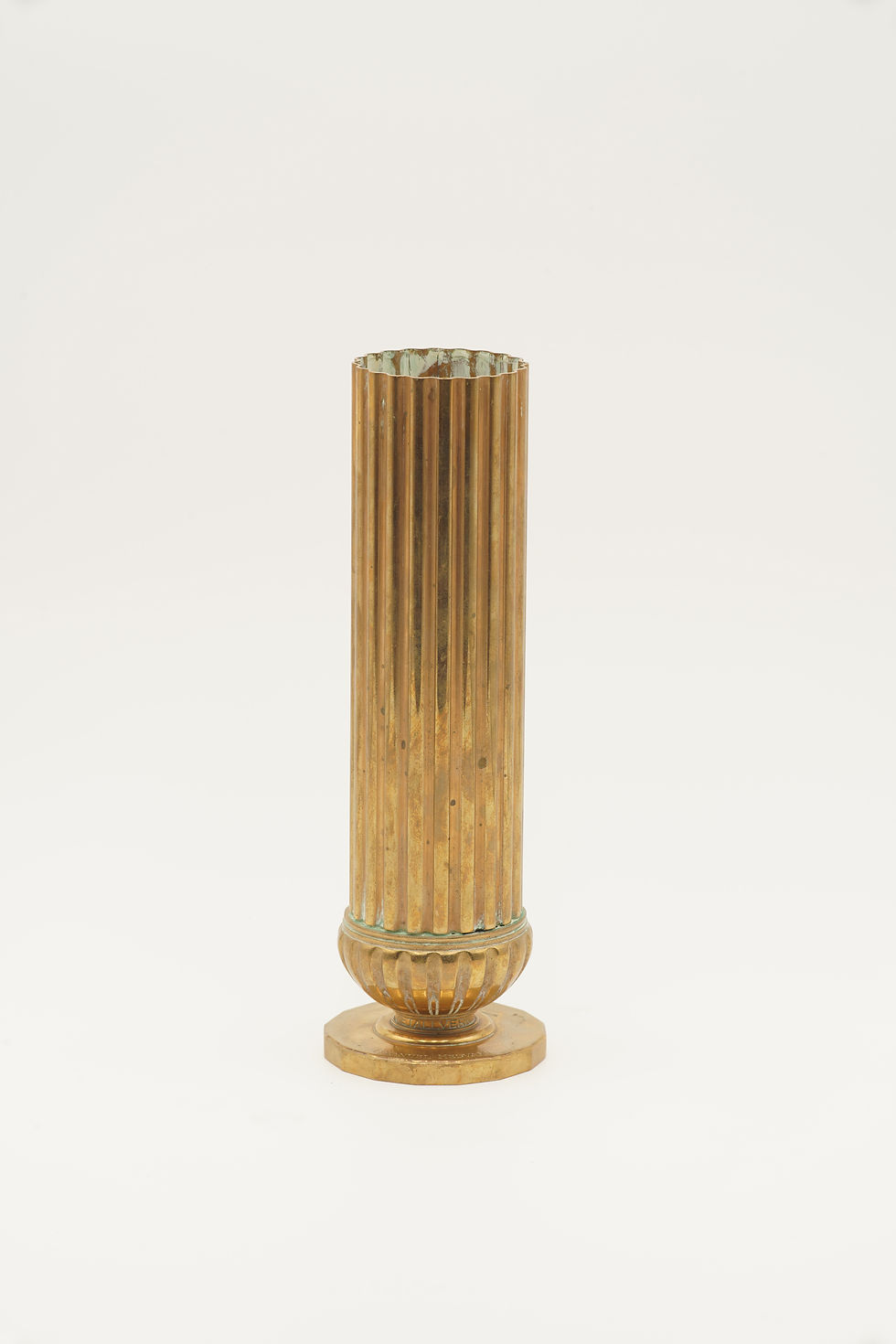 Svenska Metallverkan, Brass Vase, Sweden, c.1930.