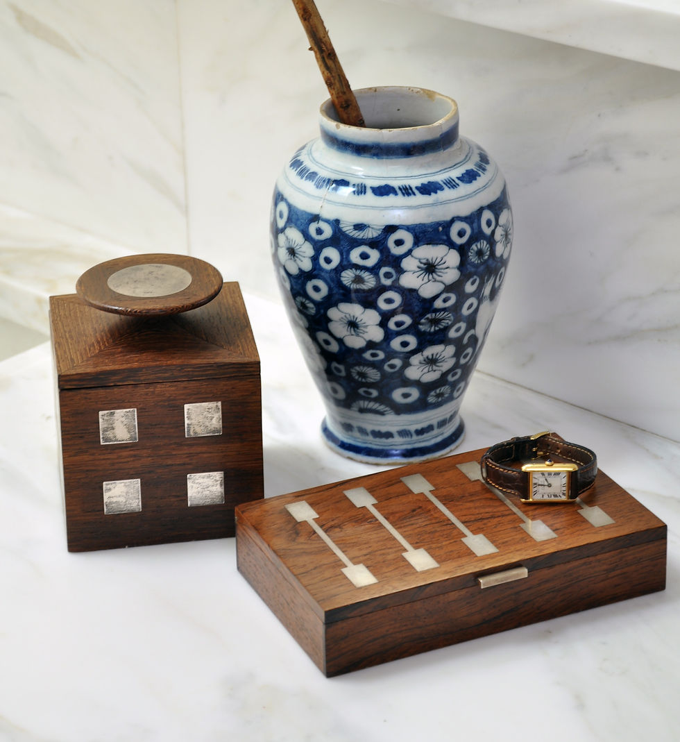 Thumbnail: Hans Hansen, Rosewood and Stirling Silver Box, Denmark, 1955.