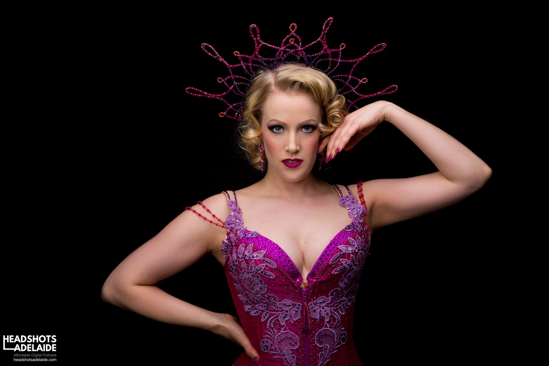 Fuchsia Burlesque Costume