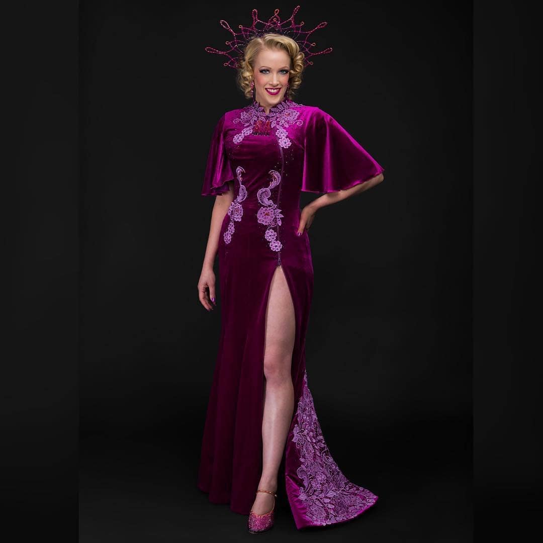 Fuchsia Burlesque Costume