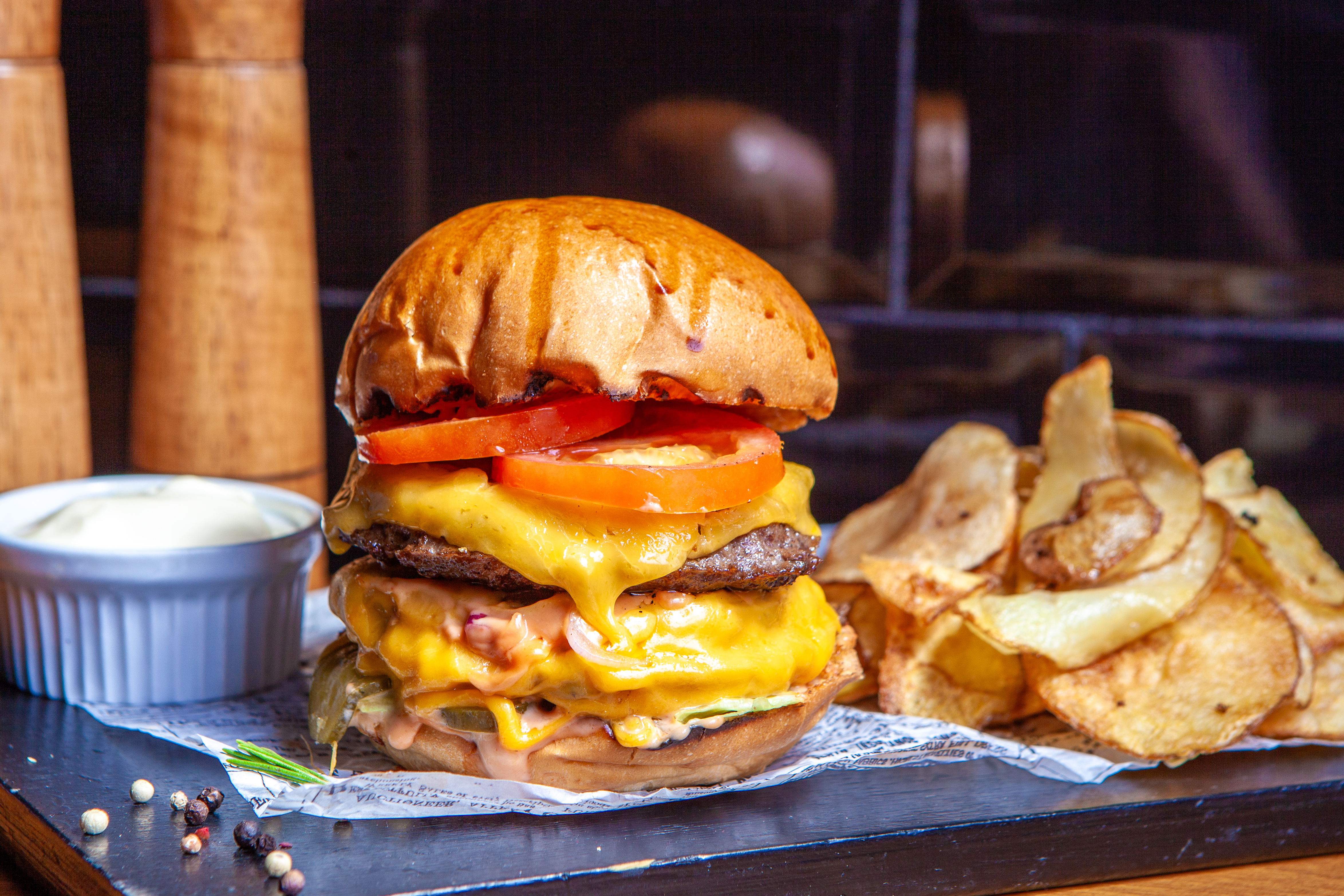 Arranged Food and Objects