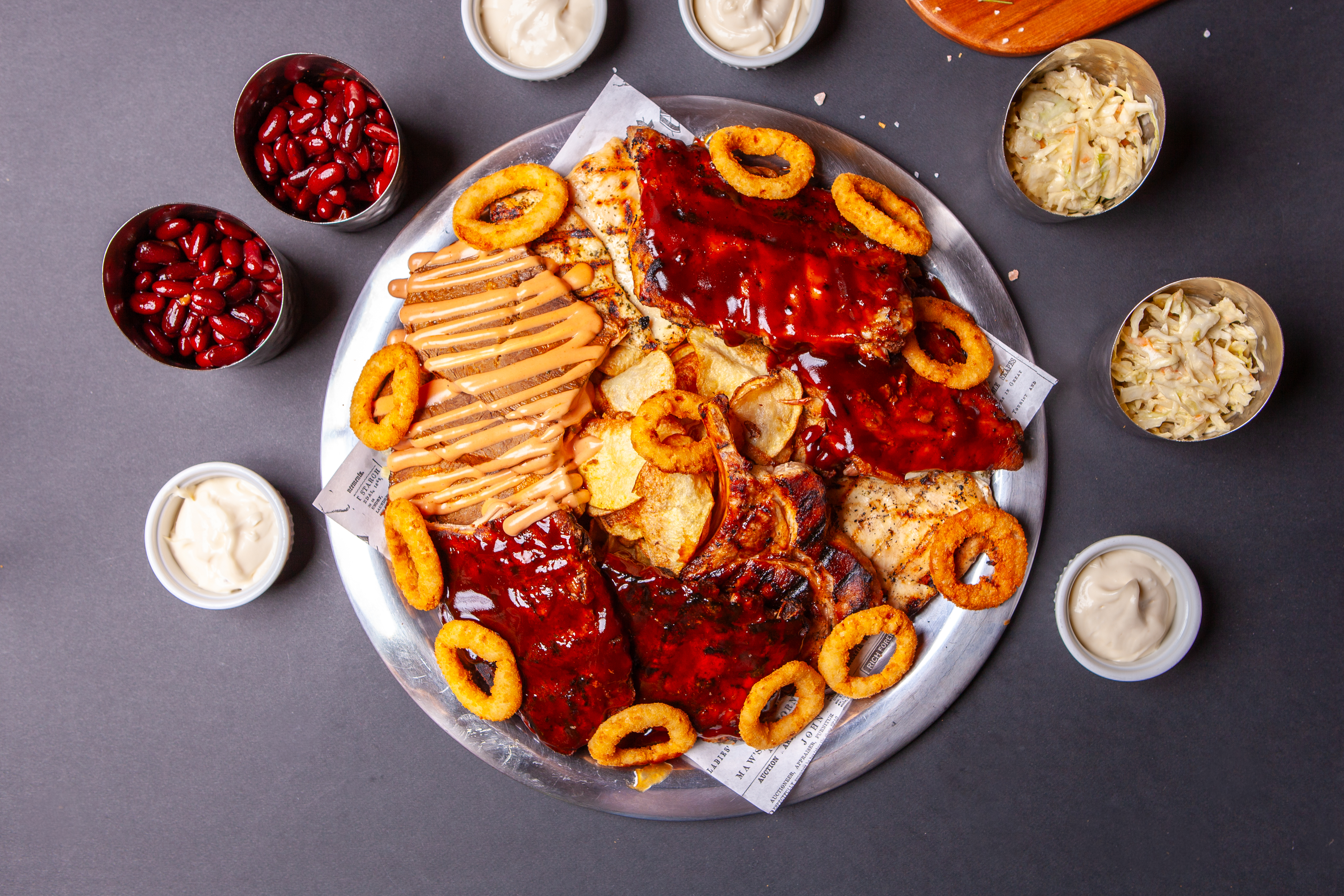 Arranged Food and Objects