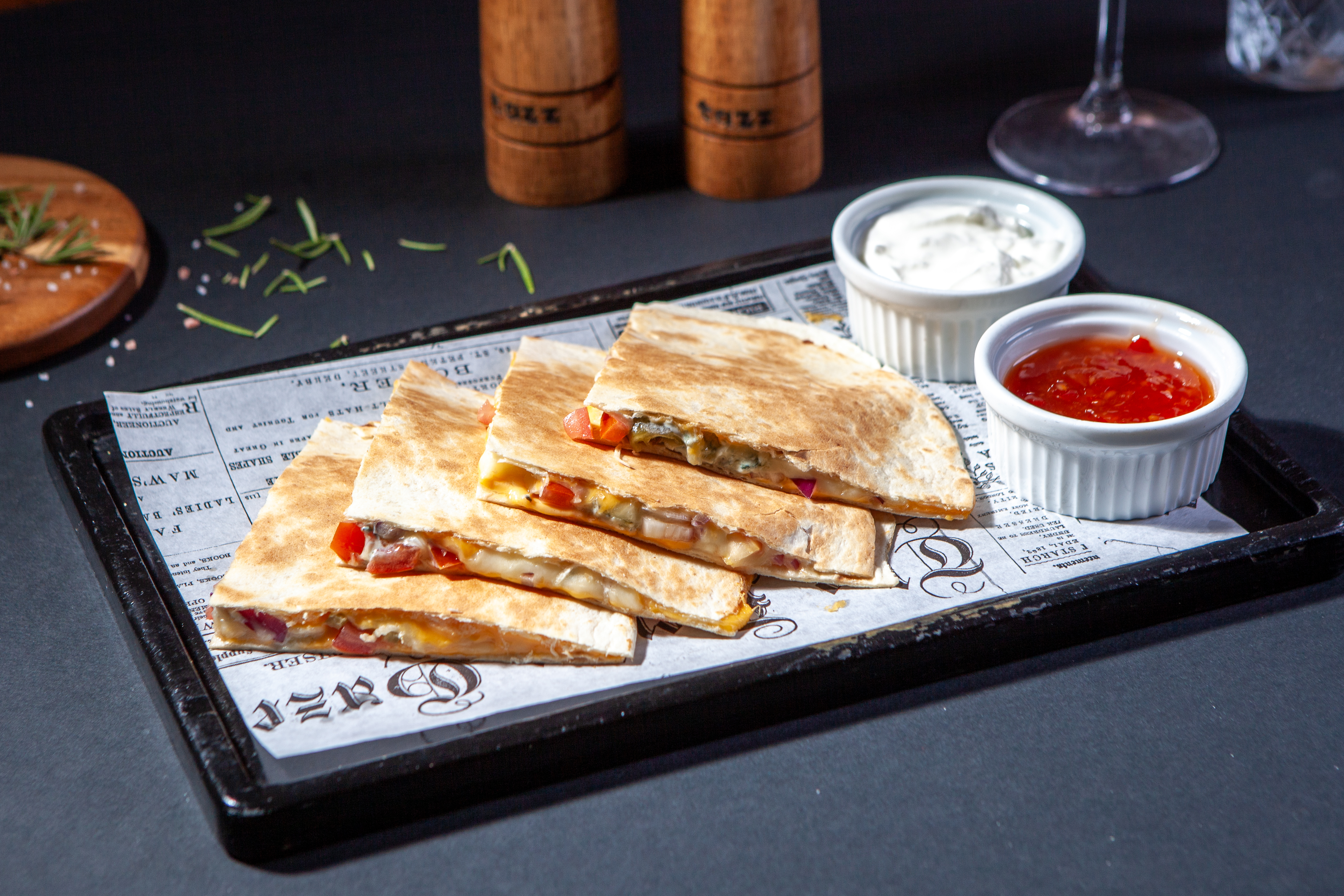 Arranged Food and Objects